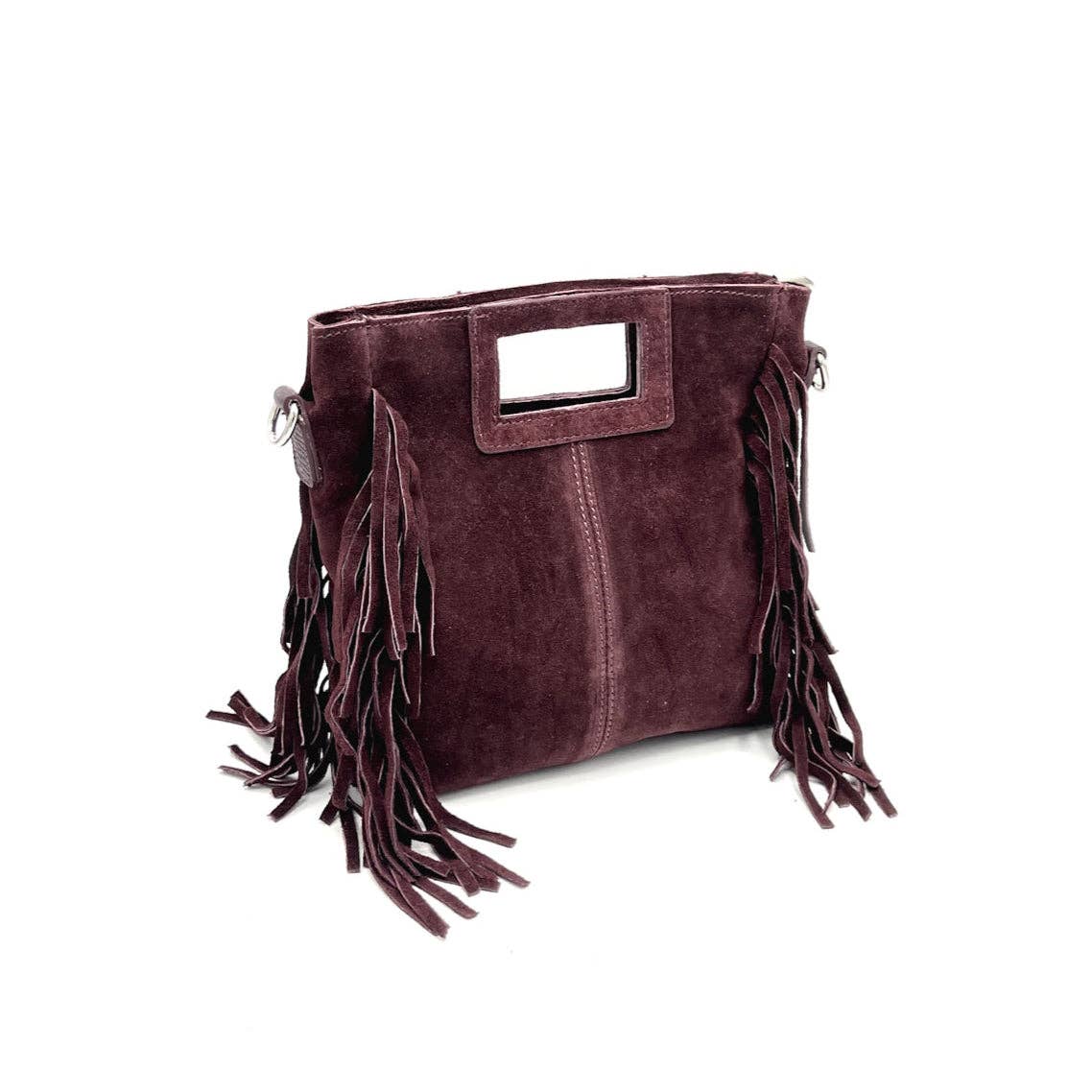 Sac à main en cuir suédé à franges élégant et tendance pour un style chic et moderne