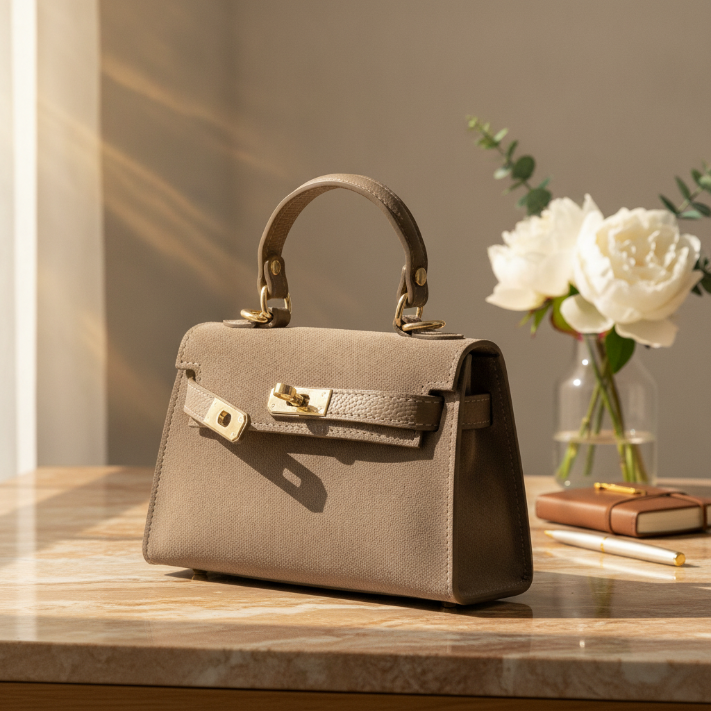 Sac Didi en daim et cuir véritable - OkikiParis