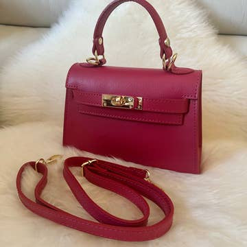 Petit sac à main MINI K en cuir véritable - OkikiParis