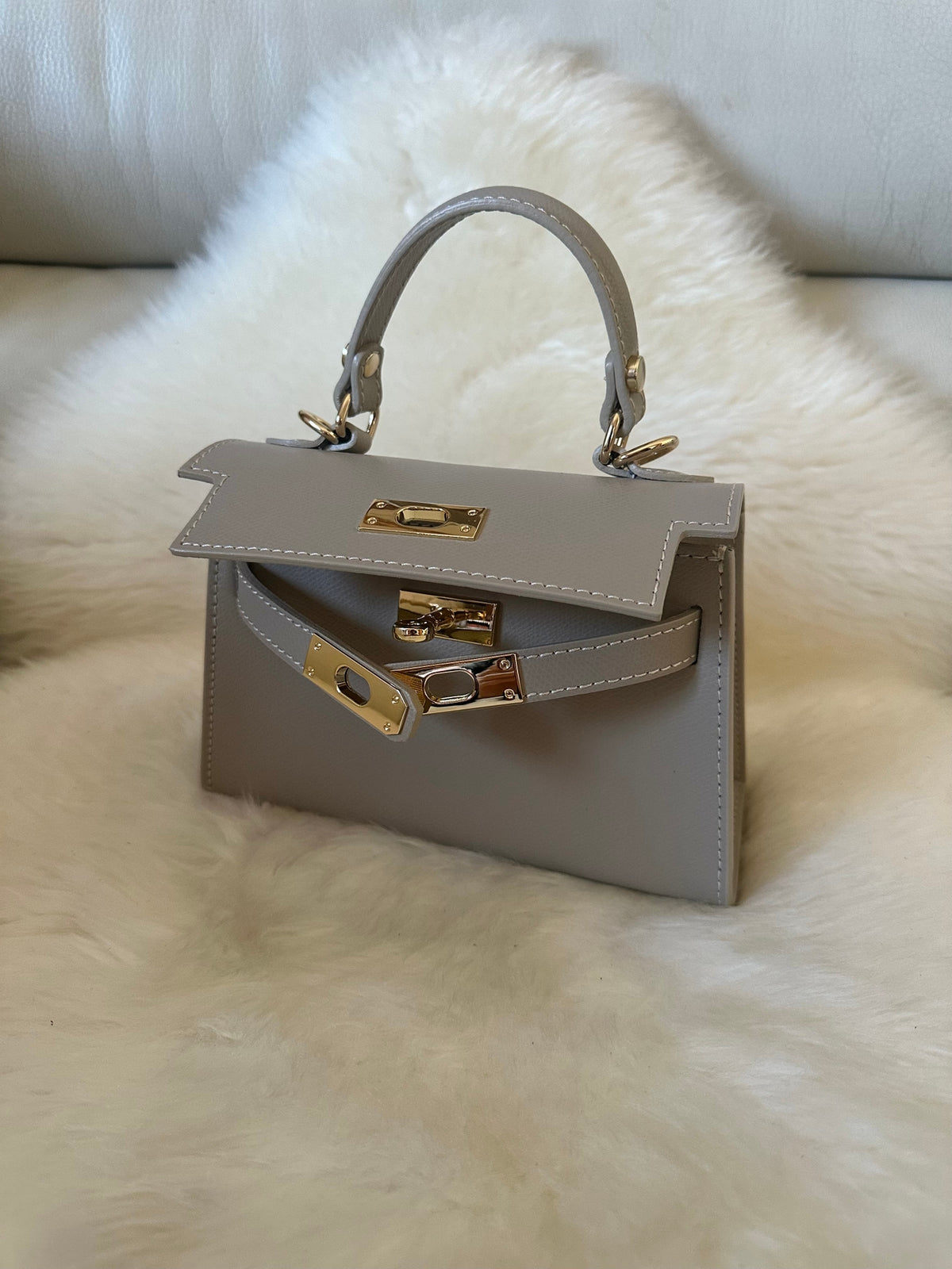 Petit sac à main MINI K en cuir véritable - OkikiParis
