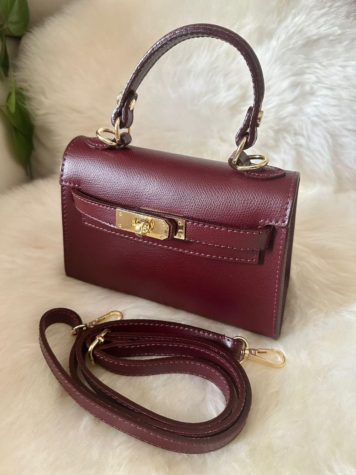 Petit sac à main MINI K en cuir véritable - OkikiParis