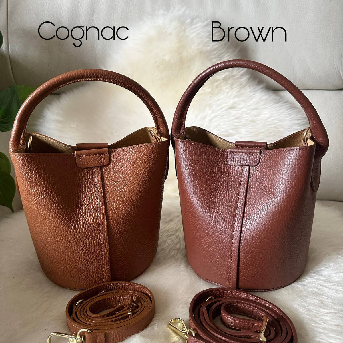 JOIE - mini sac seau en cuir véritable - OkikiParis