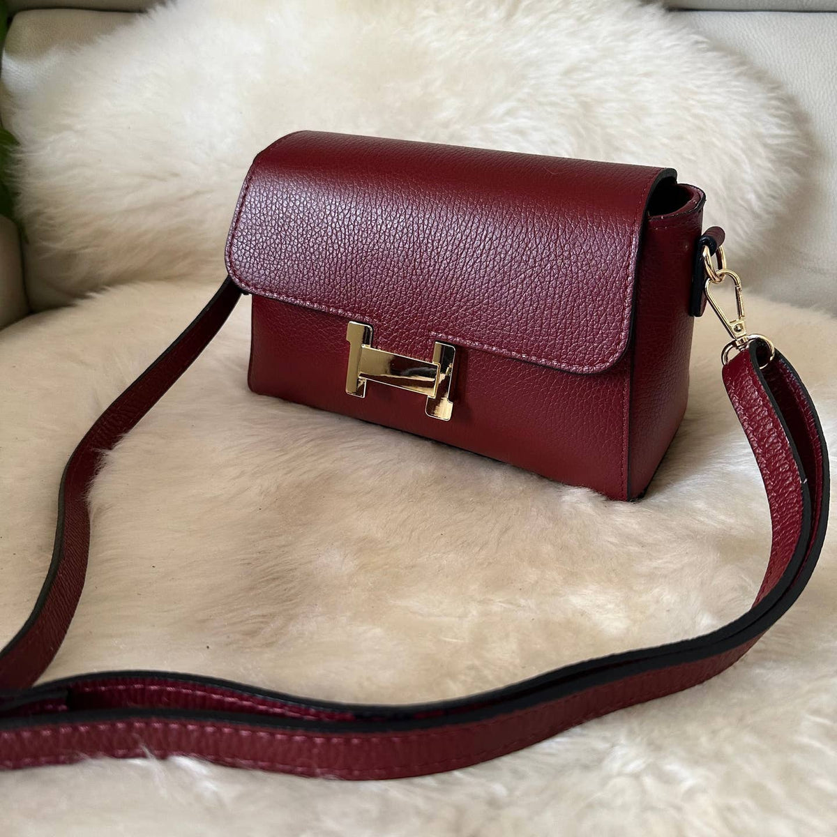 Sac bandoulière MARAIS en véritable cuir - OkikiParis