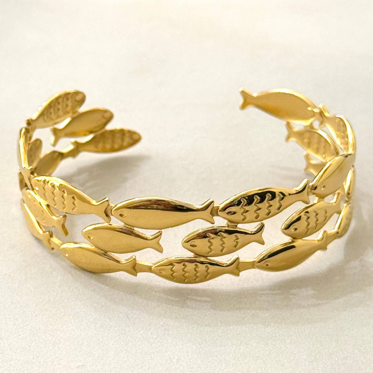 Bracelet Jonc en Acier Inoxydable The Fishes - OkikiParis