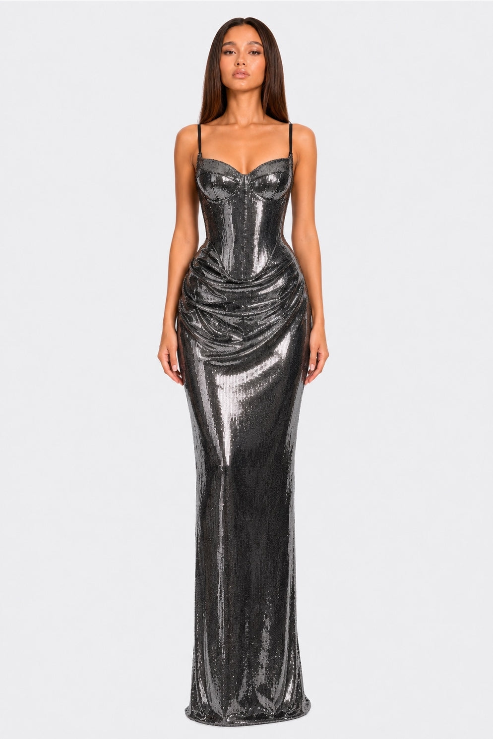 Robe à corset argentée - OkikiParis