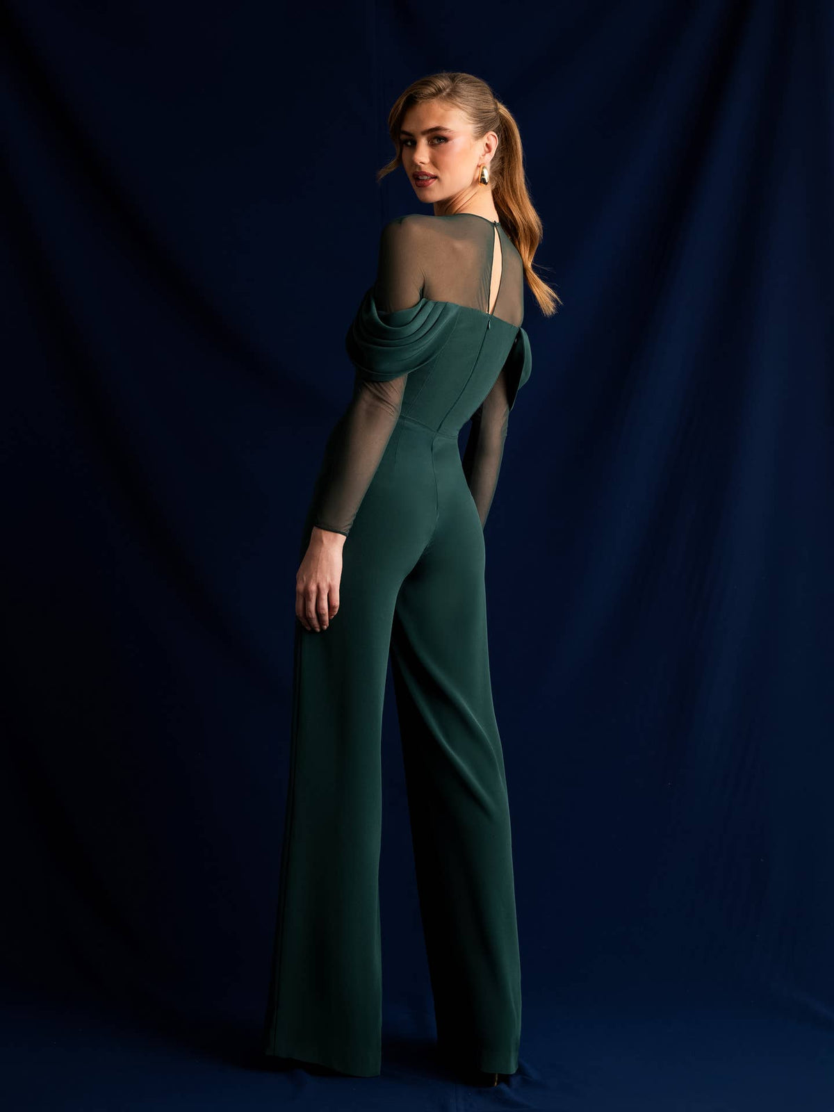 Combinaison Nicosia en triacétate avec tulle assorti - OkikiParis