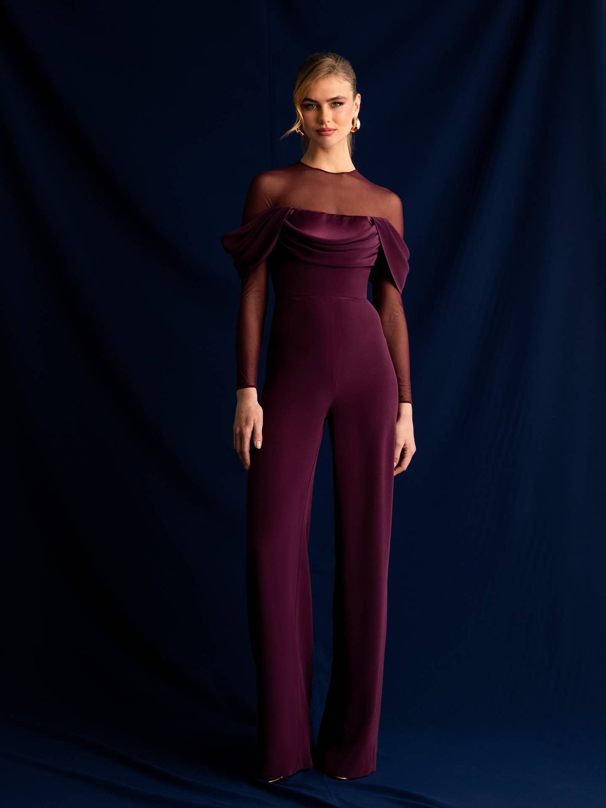Combinaison Nicosia en triacétate avec tulle assorti - OkikiParis