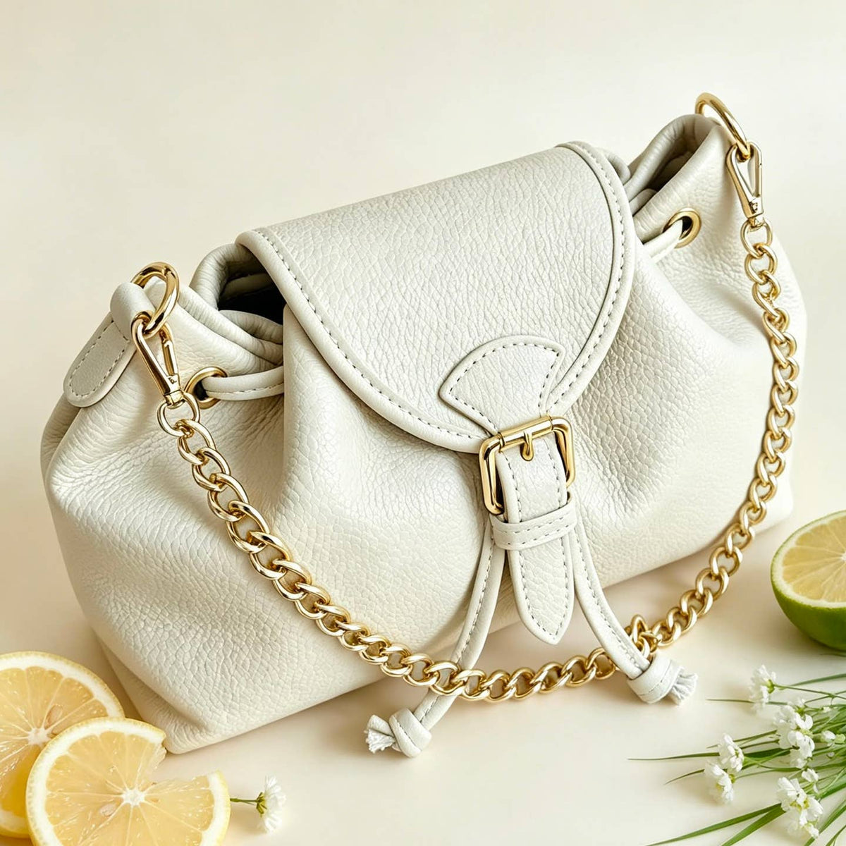 SAC CAMÉLIA EN CUIR VÉRITABLE - OkikiParis