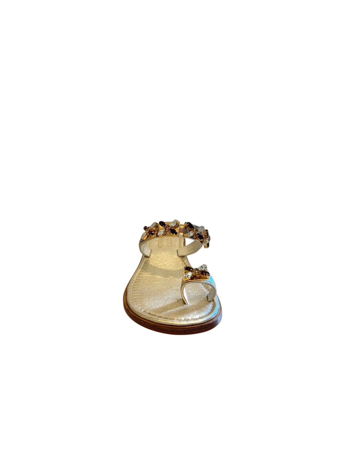 Sandale AURA en cuir doré - OkikiParis