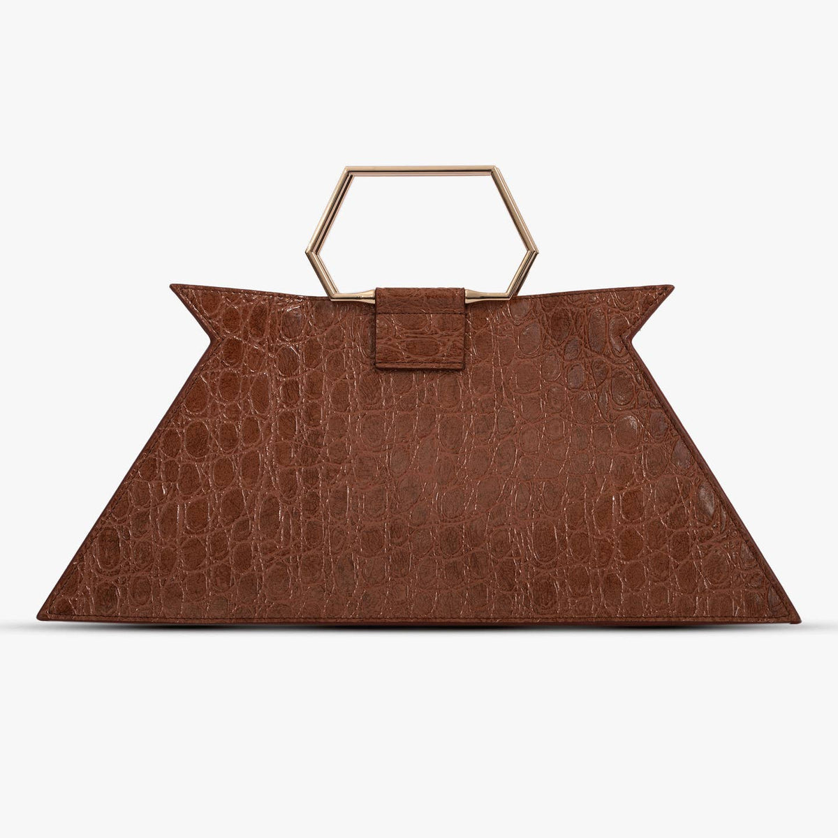 Sibilla Cruise Croco Marron - OkikiParis