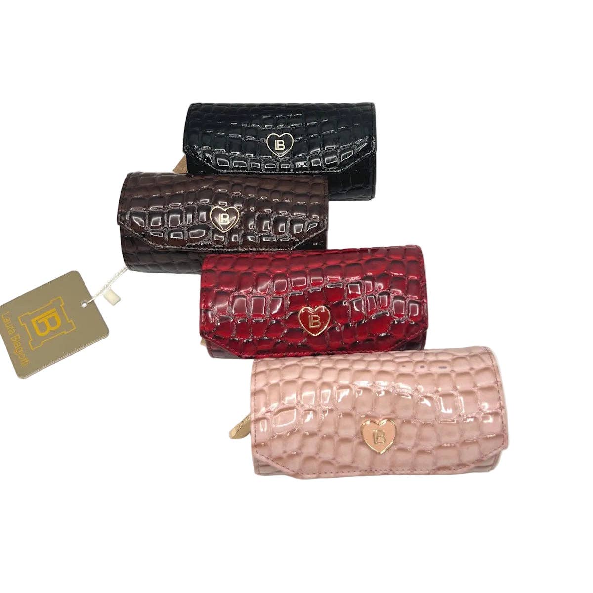 Organisateur de voyage pour bijoux en cuir synthétique pour femme avec poche zippée et porte-bagues - OkikiParis