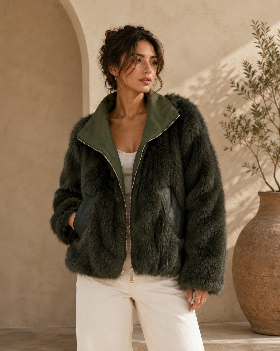 Veste Réversible Femme – Parka & Fausse Fourrure Luxe