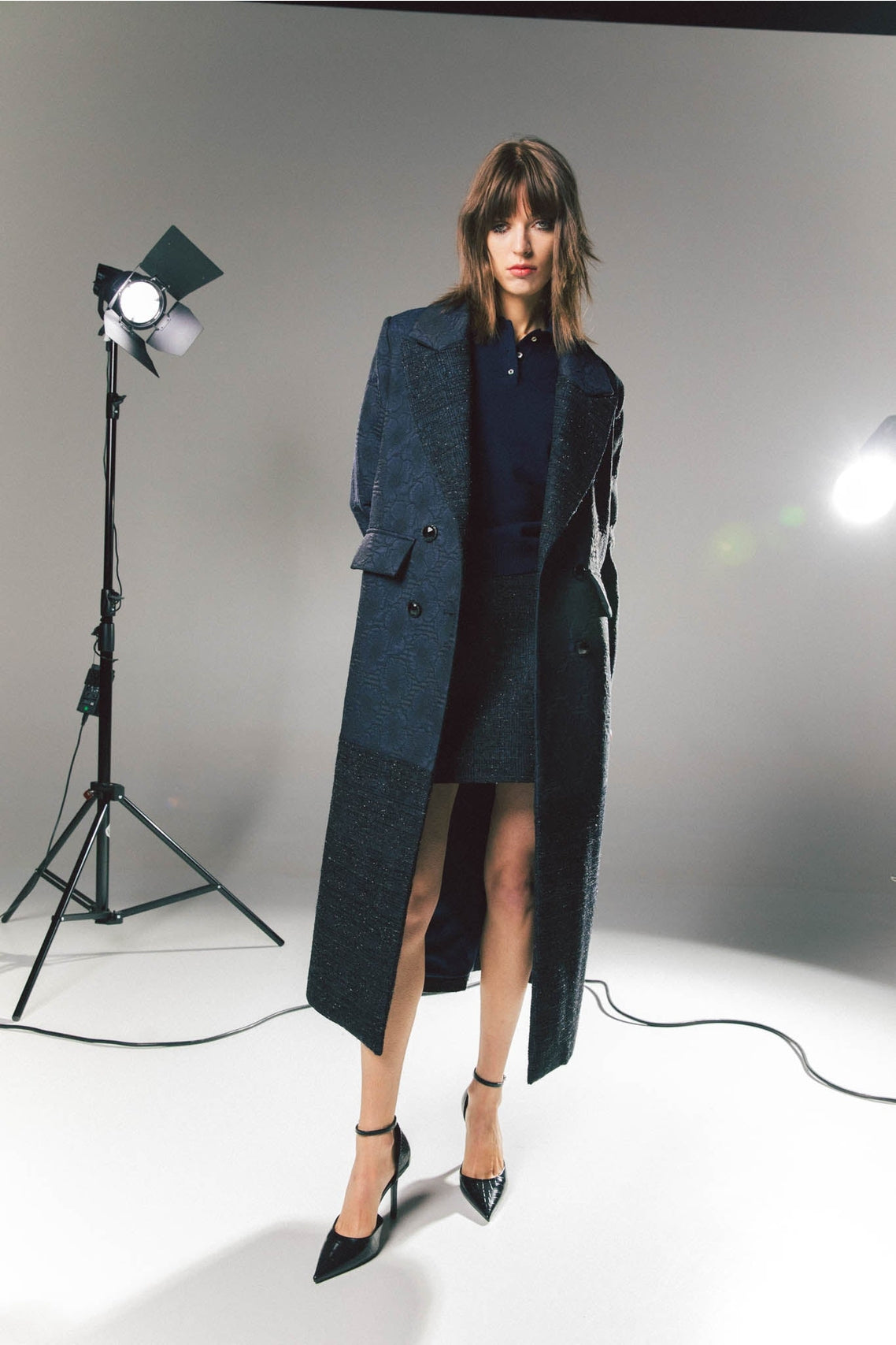 Manteau Jacquard Paillettes Femme – Simona Bonacci | OkikiParis