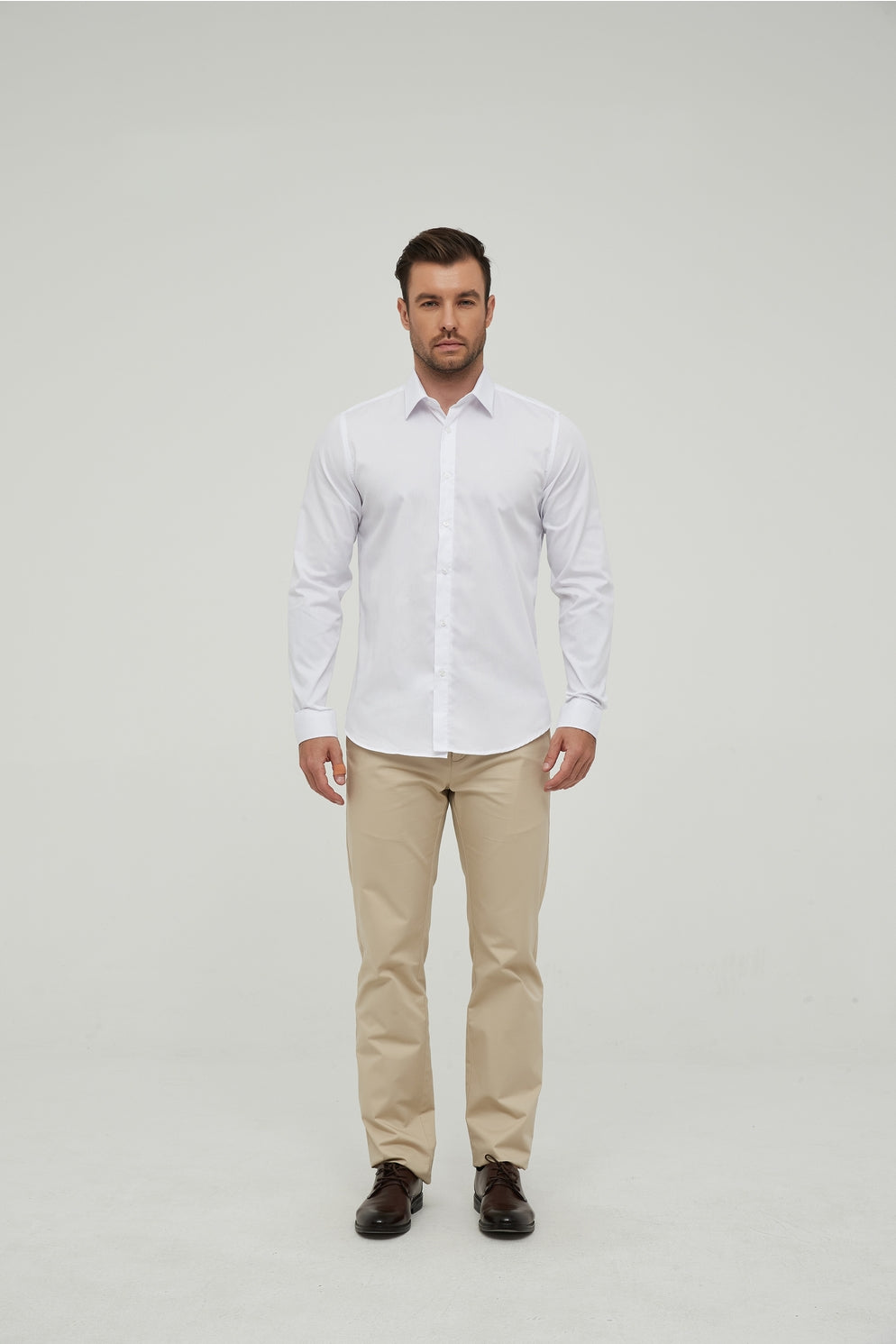Chemise Blanche Slim Fit – Yves Enzo Paris
