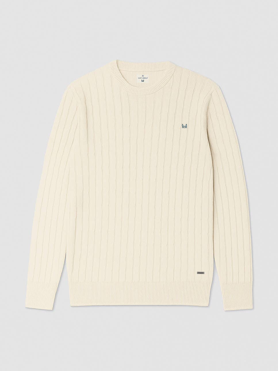 Pull torsadé beige