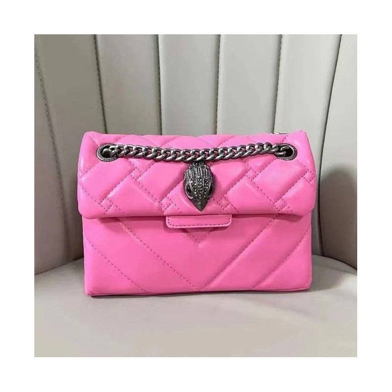Sac à main d'épaule polyvalent et à la mode noir avec chaîne dorée et fermoir