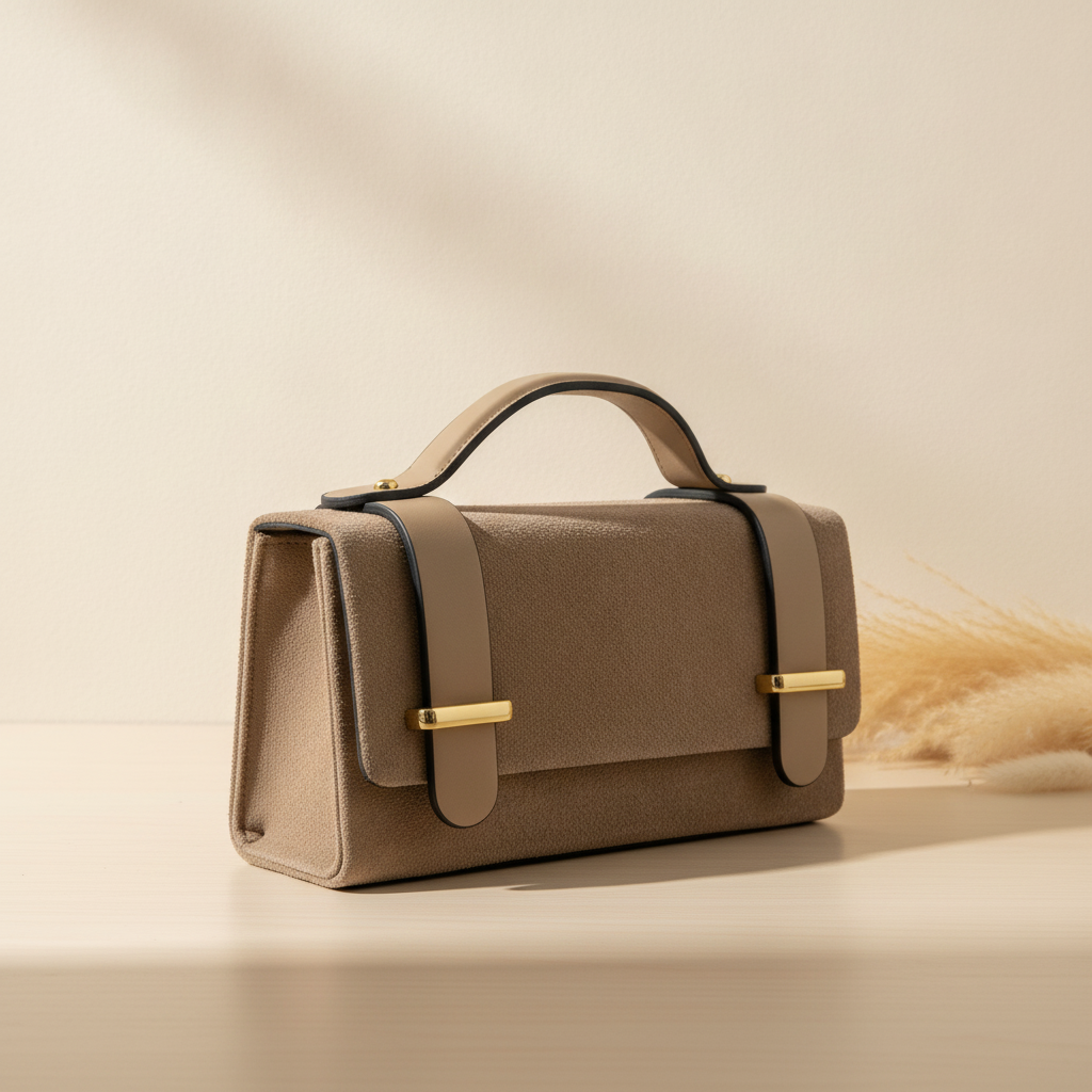 Sac Pochette Cuir Suède Sisi - OkikiParis