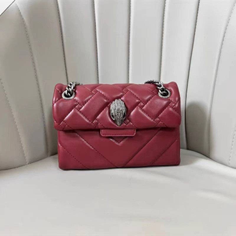 Sac à main d'épaule polyvalent et à la mode noir avec chaîne dorée et fermoir
