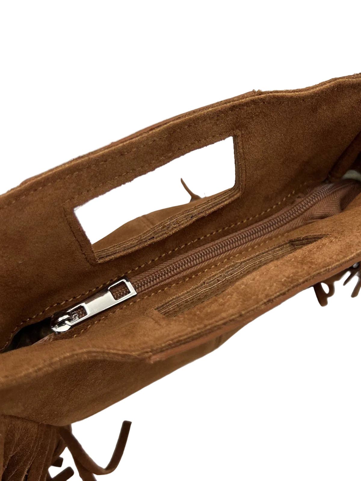 Sac à main en cuir suédé à franges élégant et tendance pour un style chic et moderne