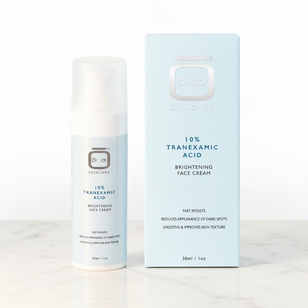Omic+ Crème Éclaircissante Visage à l'Acide Tranexamique 10% - Résultats Rapides 30ml - OkikiParis