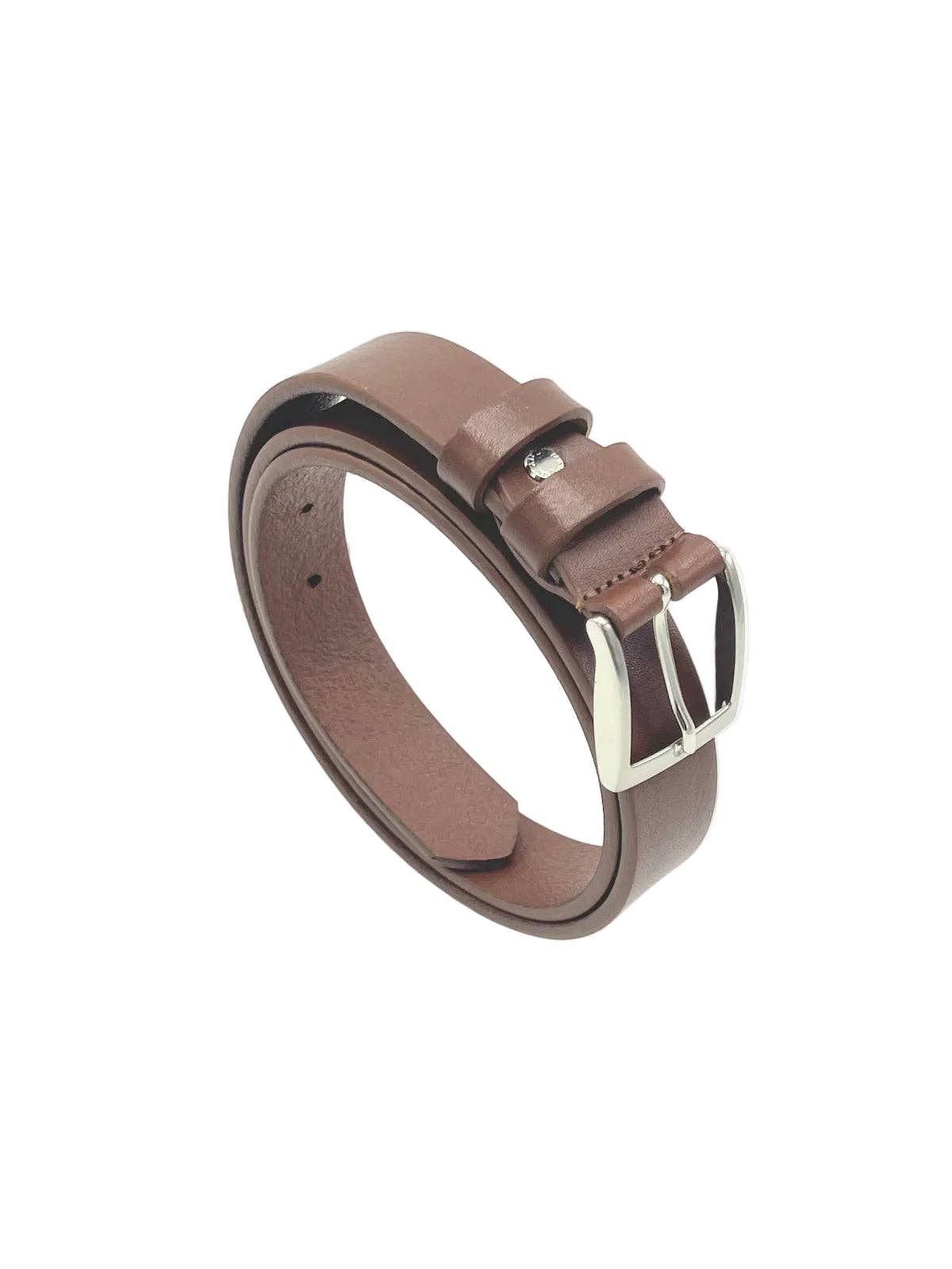 Ceinture Homme Classique en Cuir Véritable 30 mm Sans Couture Fabriquée en Italie Qualité Italienne