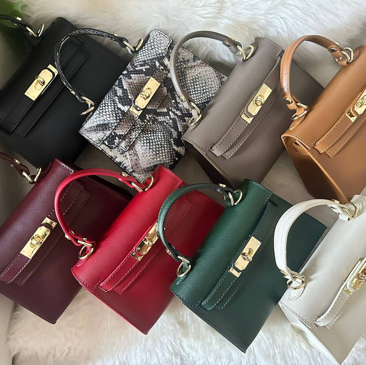 Petit sac à main MINI K en cuir véritable - OkikiParis