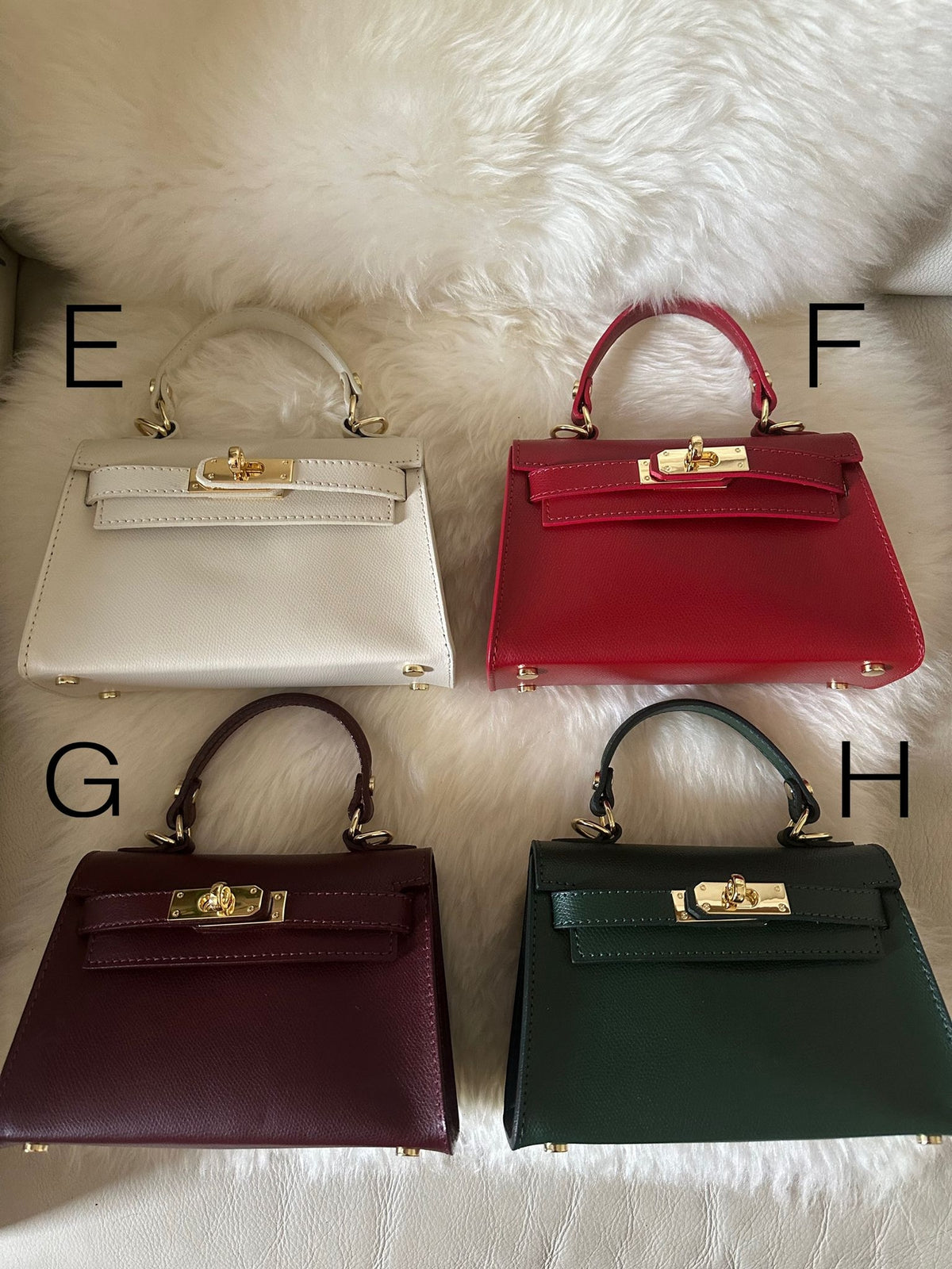 Petit sac à main MINI K en cuir véritable - OkikiParis