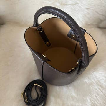 JOIE - mini sac seau en cuir véritable - OkikiParis