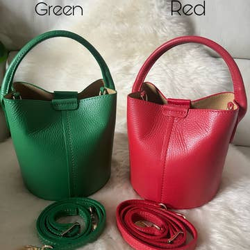 JOIE - mini sac seau en cuir véritable - OkikiParis