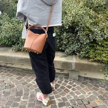 JOIE - mini sac seau en cuir véritable - OkikiParis