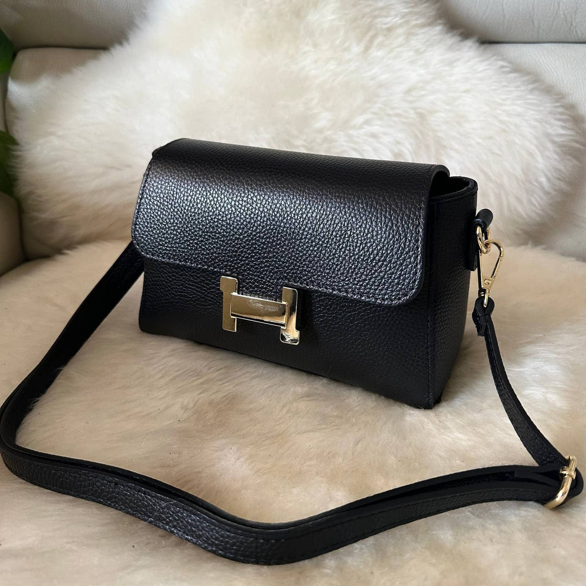 Sac bandoulière MARAIS en véritable cuir - OkikiParis