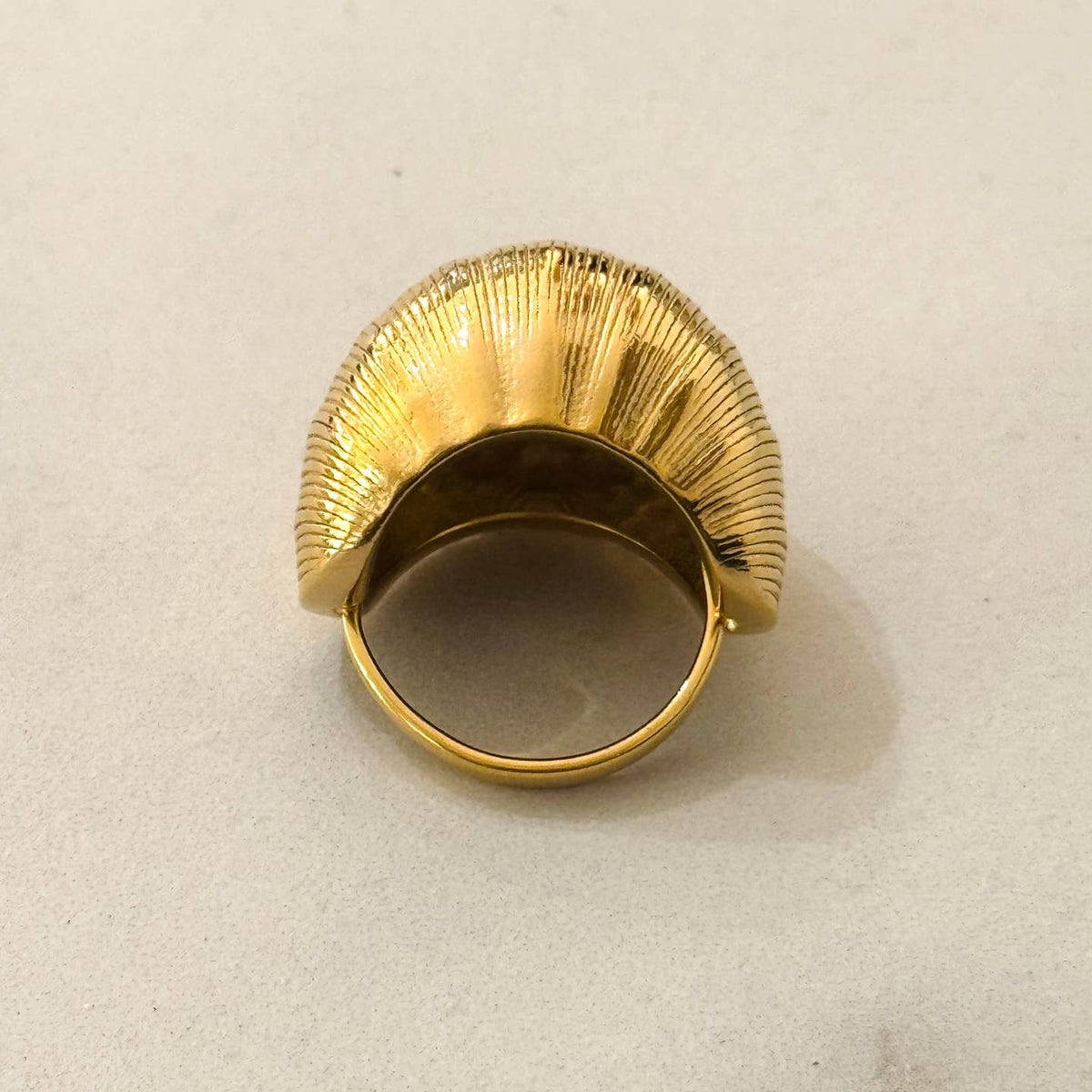 Bague en acier inoxydable rayée Monta - OkikiParis