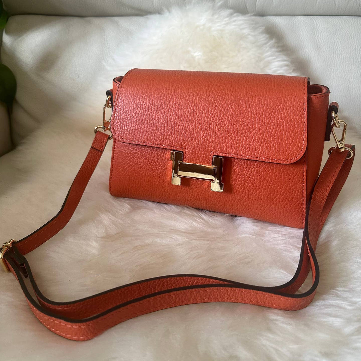 Sac bandoulière MARAIS en véritable cuir - OkikiParis