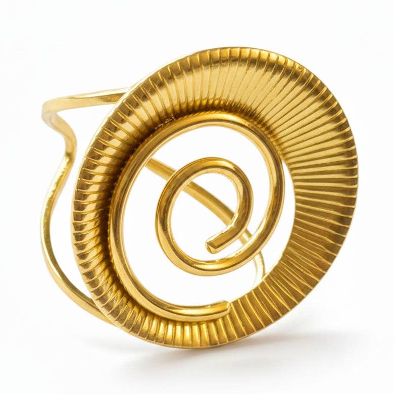 Bague Vortex en acier inoxydable - OkikiParis