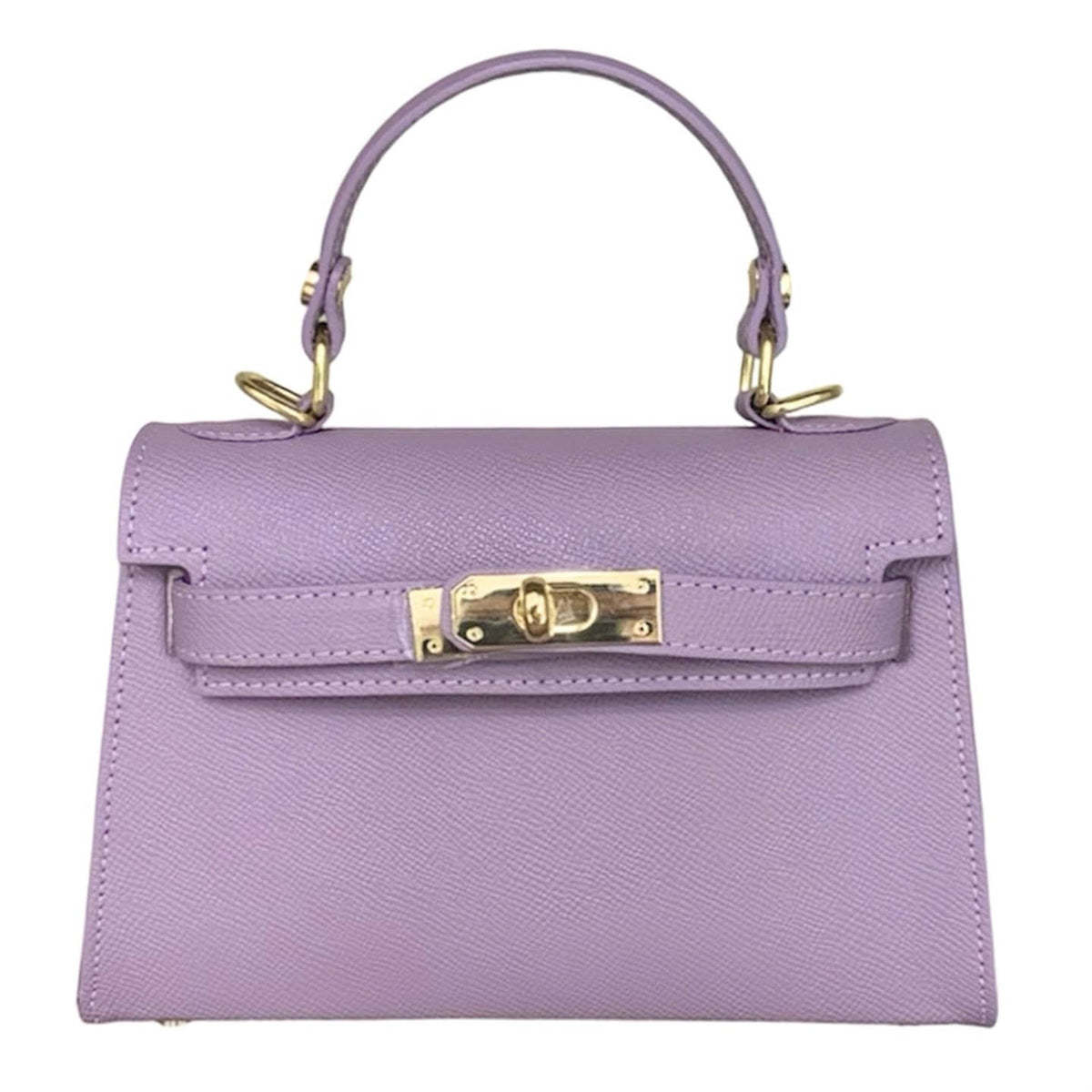 Sac à main Kelly ROSSO en cuir véritable - OkikiParis
