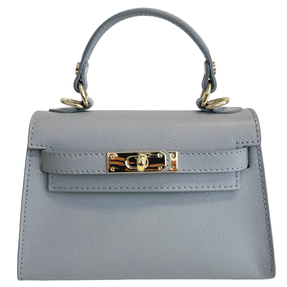 Sac à main Kelly ROSSO en cuir véritable - OkikiParis