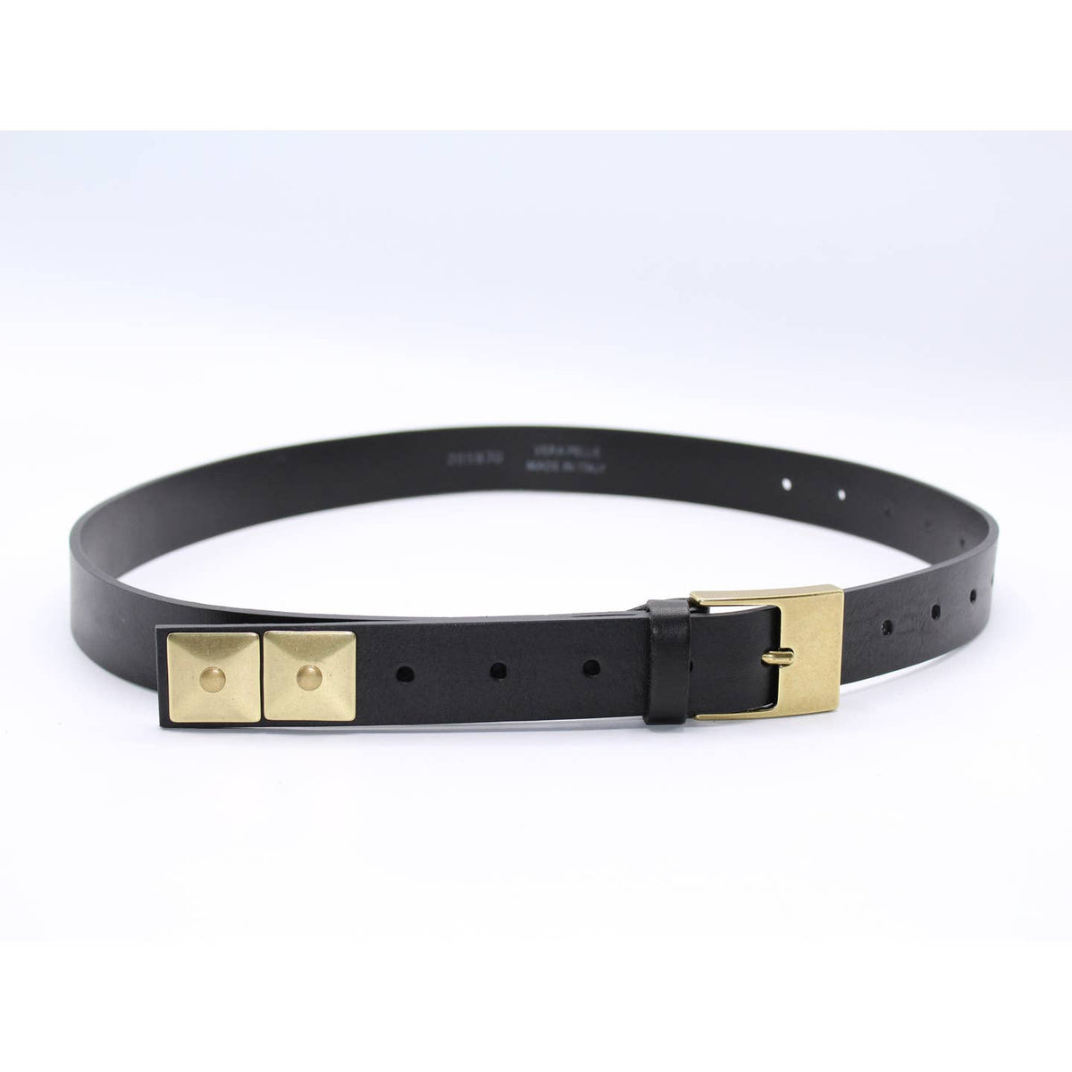 Ceinture en cuir premium à clous carrés - OkikiParis