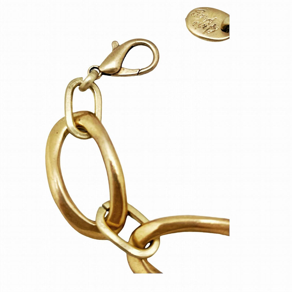 Bracelet chaîne à maillons plaqué or - OkikiParis