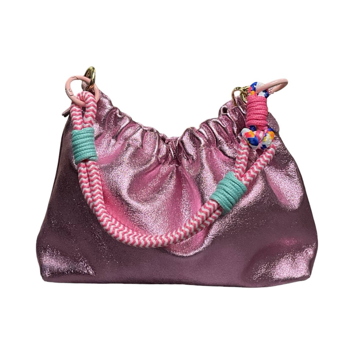 Sac cuir irisé cordon Plissa - OkikiParis