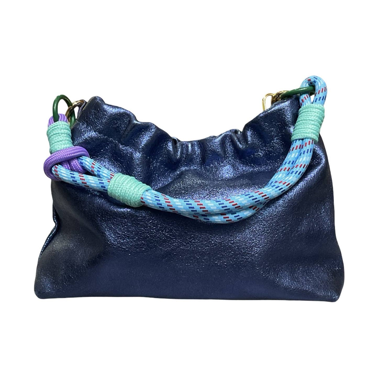 Sac cuir irisé cordon Plissa - OkikiParis