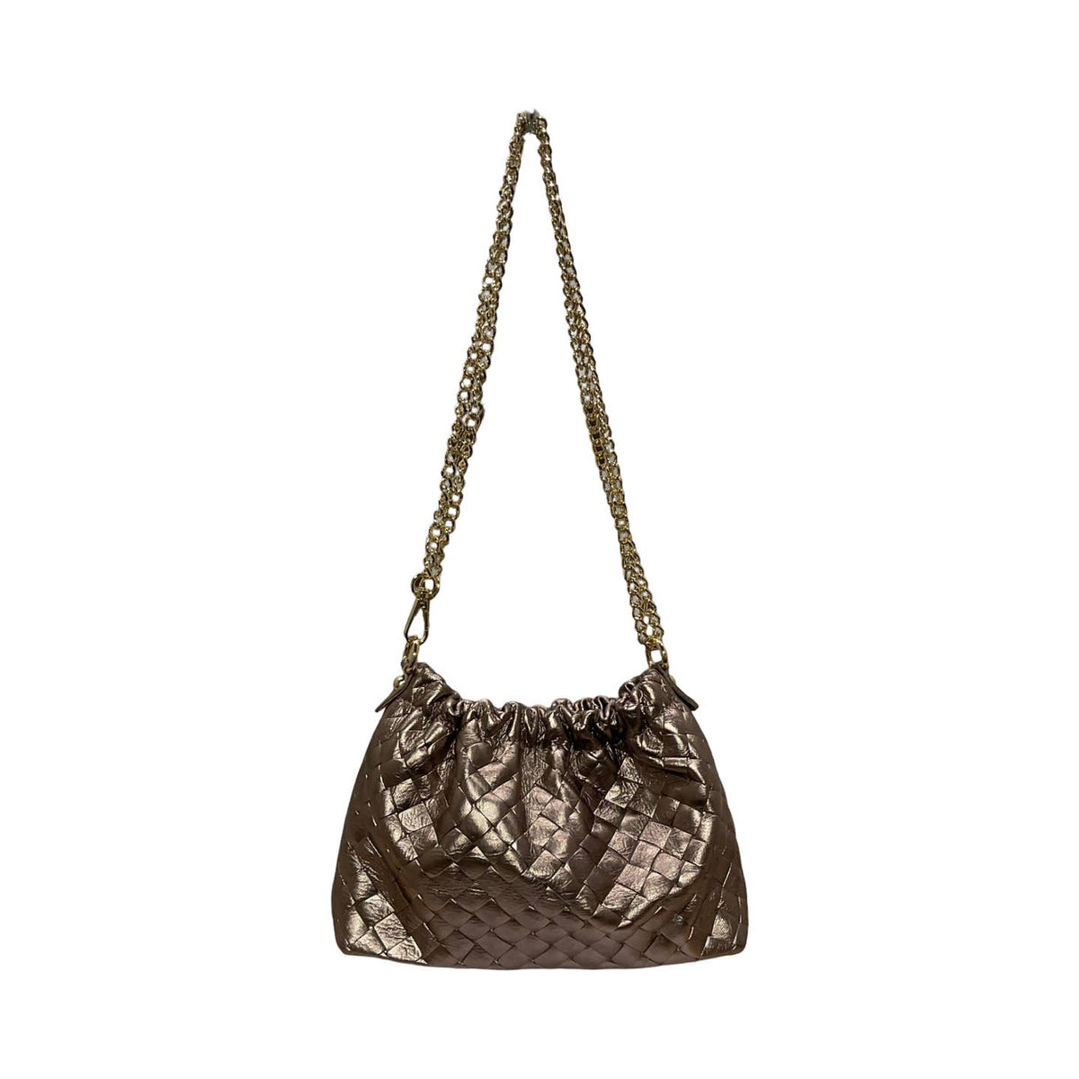 Sac cuir irisé tresse Plissa - OkikiParis