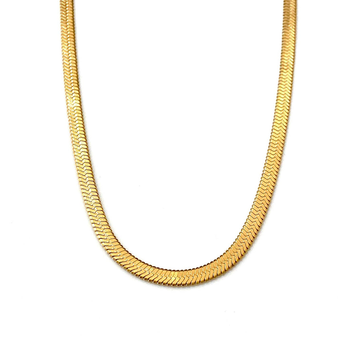 Athena Gold - Collier chaîne plate Cassette - OkikiParis