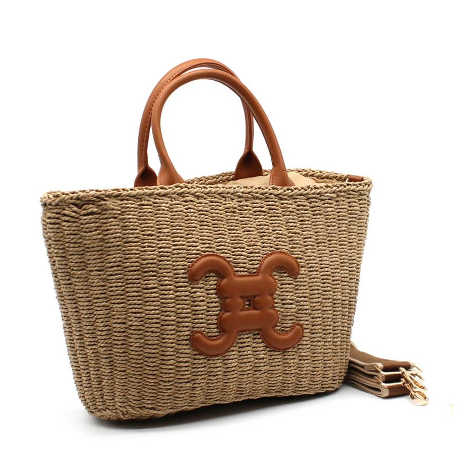 Sac à main panier avec logo - OkikiParis