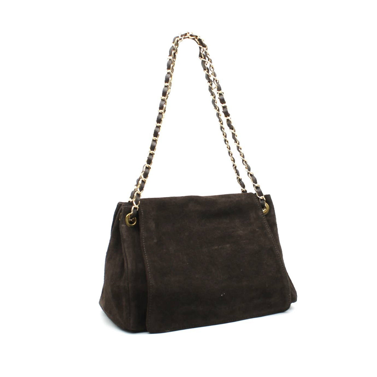 Sac à rabat en cuir velours - OkikiParis