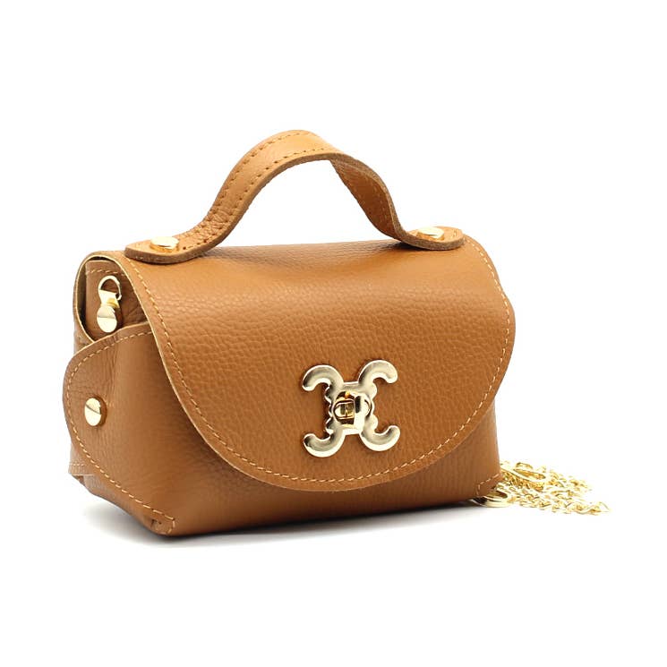 Petit sac bandoulière en cuir à logo C.Clo - OkikiParis