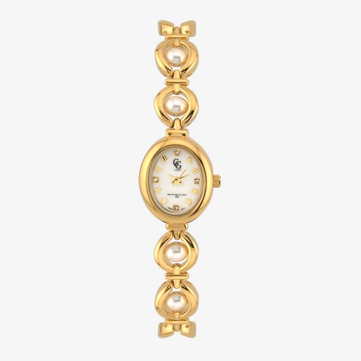 Montre Solange | Dorée - Blanc - OkikiParis