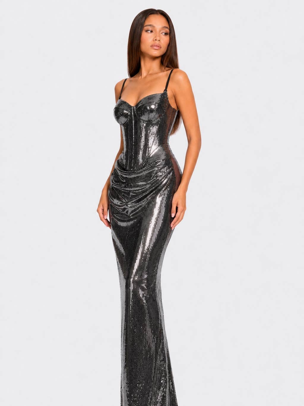 Robe à corset argentée - OkikiParis