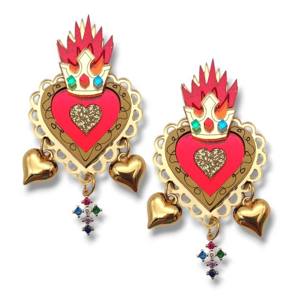 Reine de Cœur | Boucles d'oreilles - OkikiParis