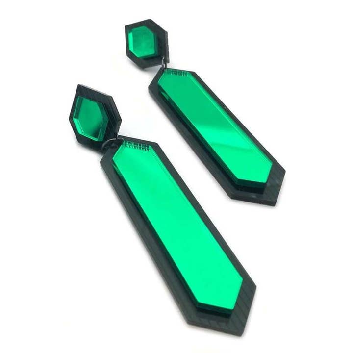 Boucles d'oreilles Stripped Tie - OkikiParis