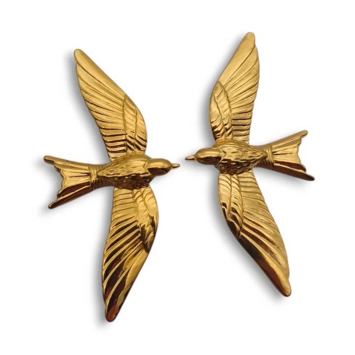 Boucles d'oreilles Bird of Grace Gold - OkikiParis